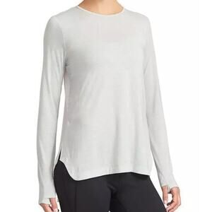 Derek Lam 10C x Athleta Mesh Top LARGE Perforated Athleisure Lifestyle Commute